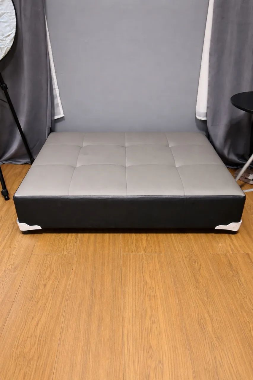 Cama Pet Castor Cinza/Preto 80x60x19