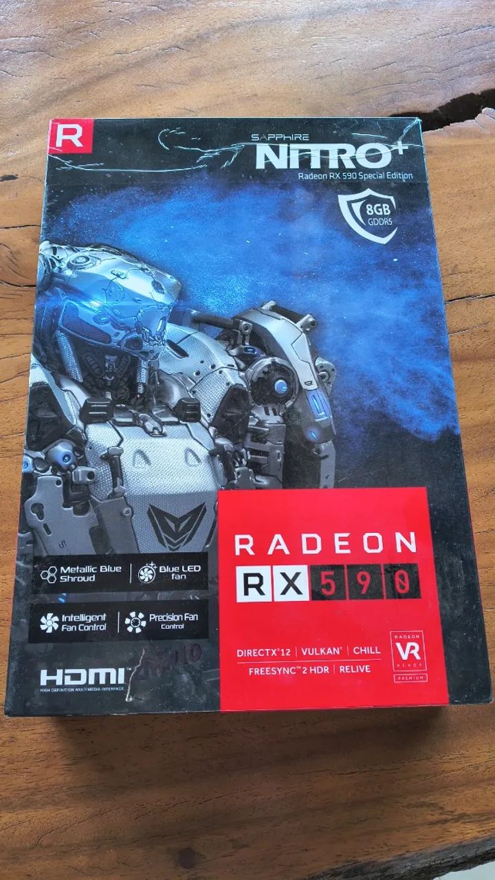 RX 590 8GB DDR5 SPECIAL EDITION BLUE - Foto 4