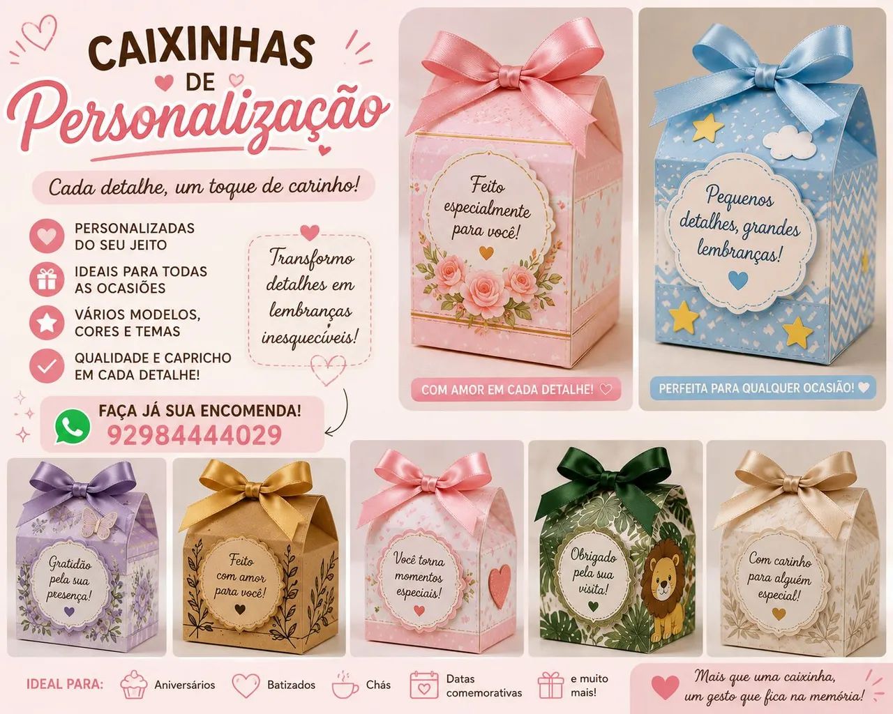 Personalização de lembrancinha