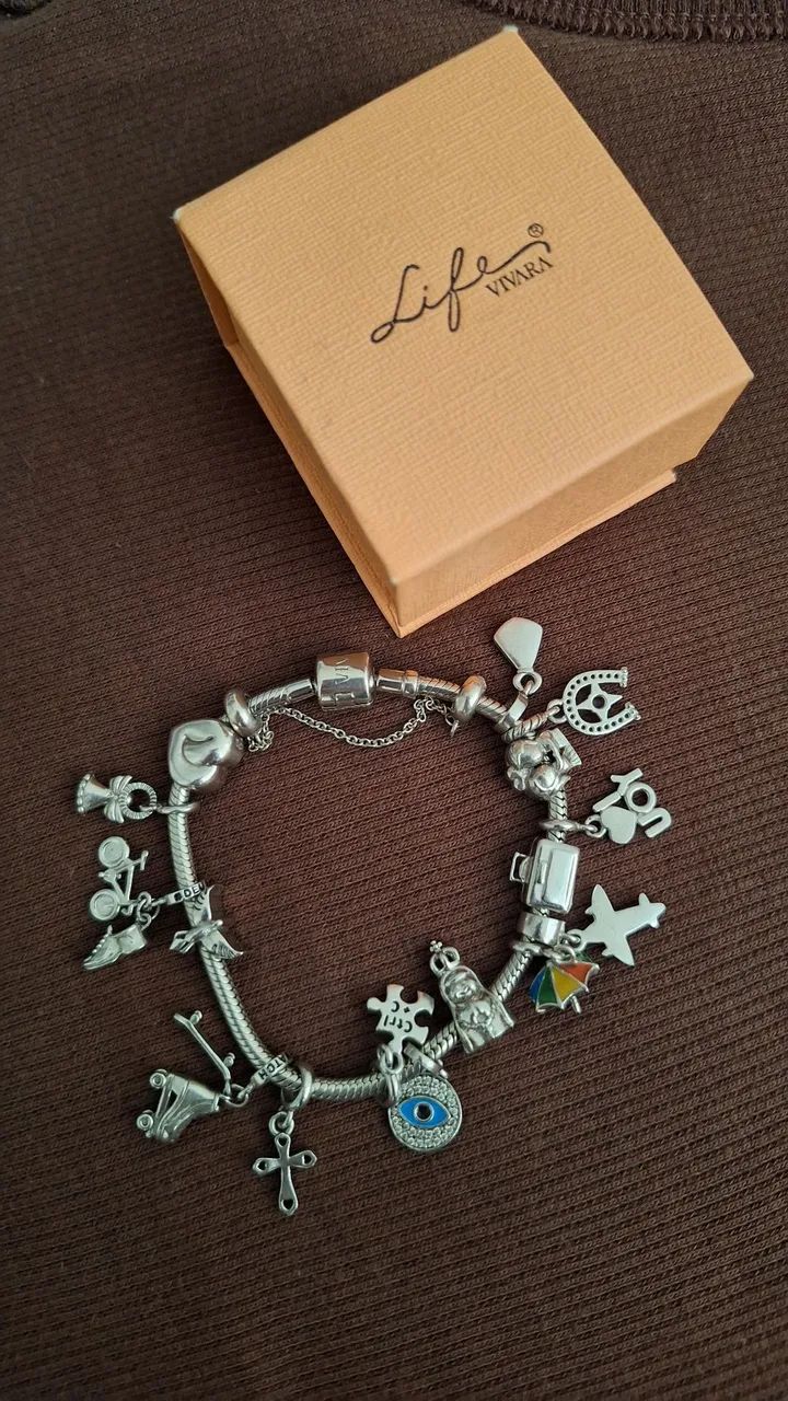 Pulseira Vivara com Berloques Original - Foto 2