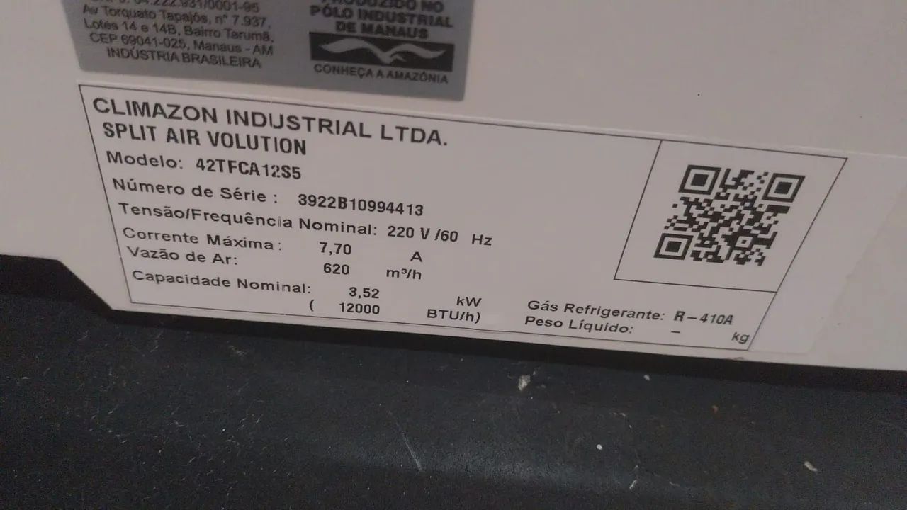 Ar condicionado 12 mil BTUs  - Foto 3