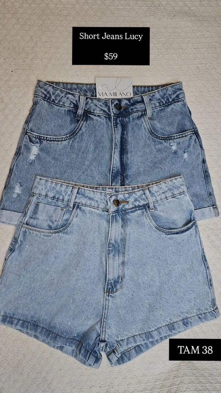 Short jeans feminino