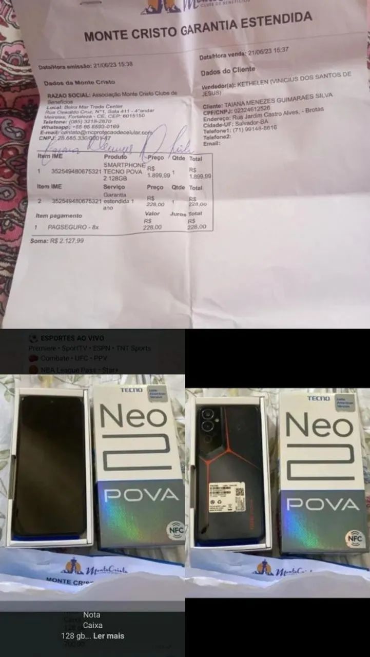 Tecno nova 600 reais  - Foto 5