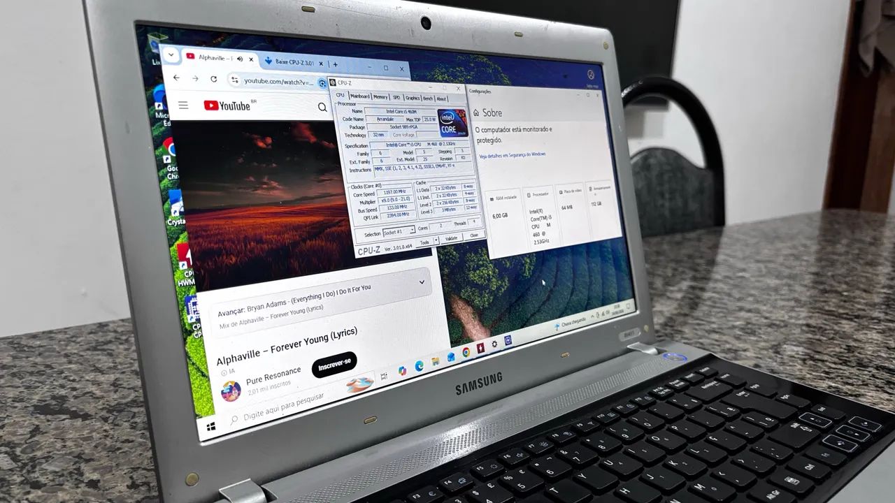 Notebook Samsung i5 460m 2.53 GHz com ssd 120gb com 6 gb ( Windows 10 e office ) - Foto 3