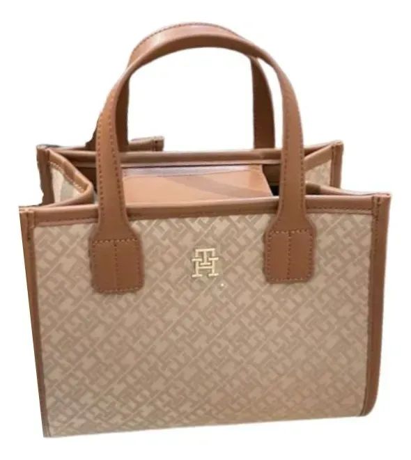 Bolsa Transversal Tommy Hilfiger Com Alça Dupla Marrom Marrom-claro Logo Marrom - Foto 4