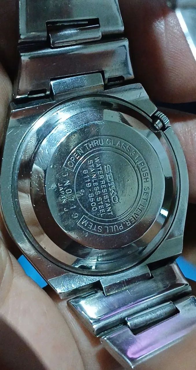 RELOGIO SEIKO 5 MODELO  6119 FUNCIONANDO 100%  - Foto 5