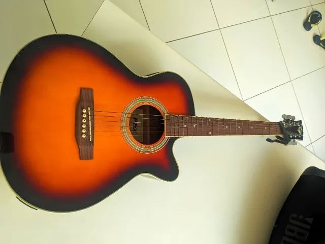 Violão PHX px 188 eq  + capotraste - Foto 4