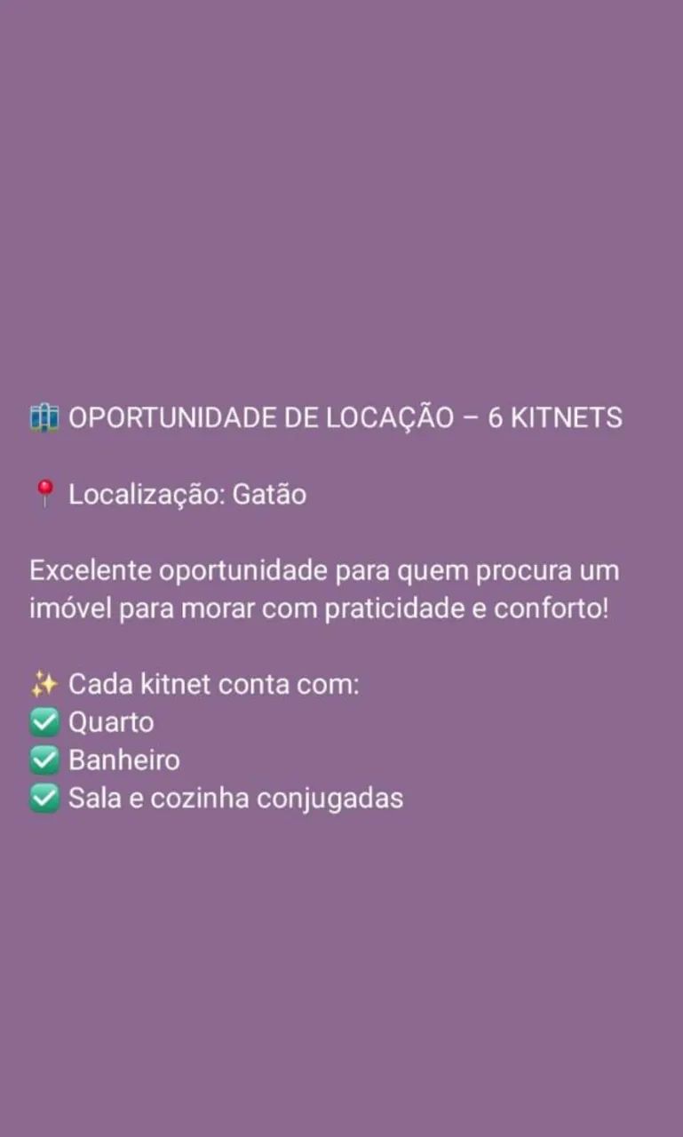 Oportunidade de locação - 6 Kitnets - Foto 2