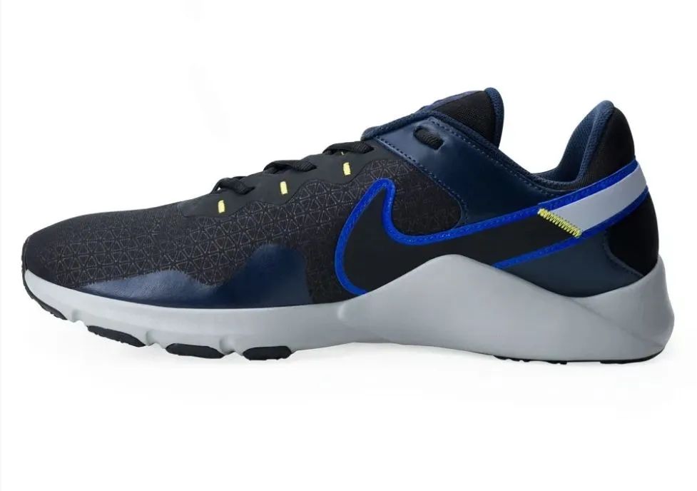 Tênis Nike Legend Essential 2 Preto-Marinho-Cinza - Foto 2