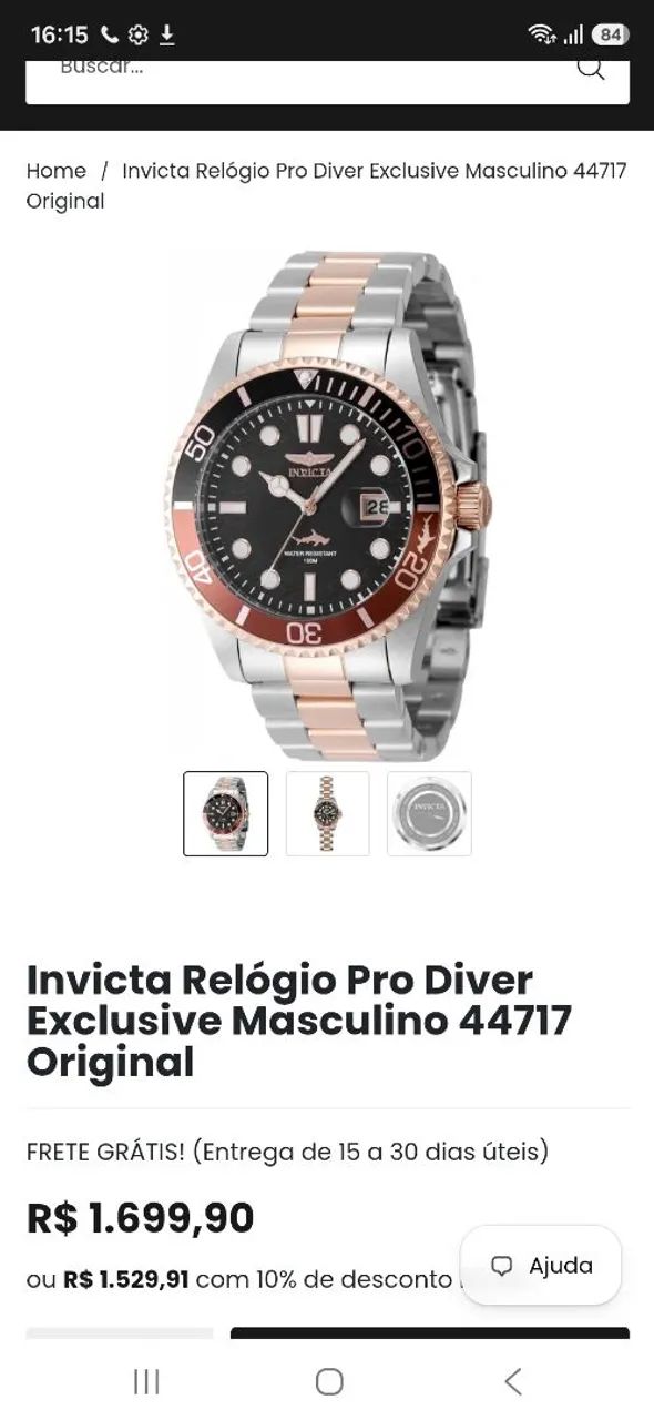 Relógio Masculino Invicta Pro Diver Exclusive - Foto 4