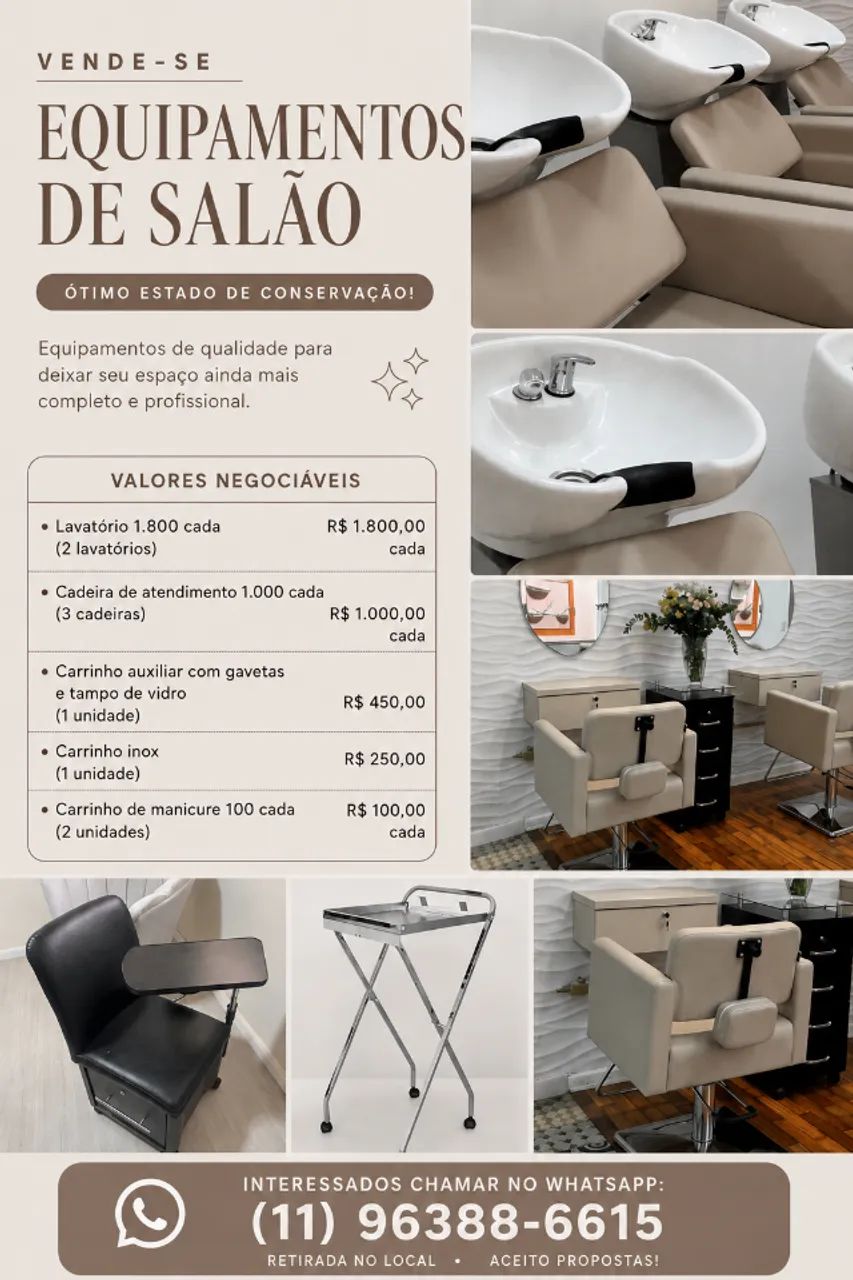 Equipamentos de salão 