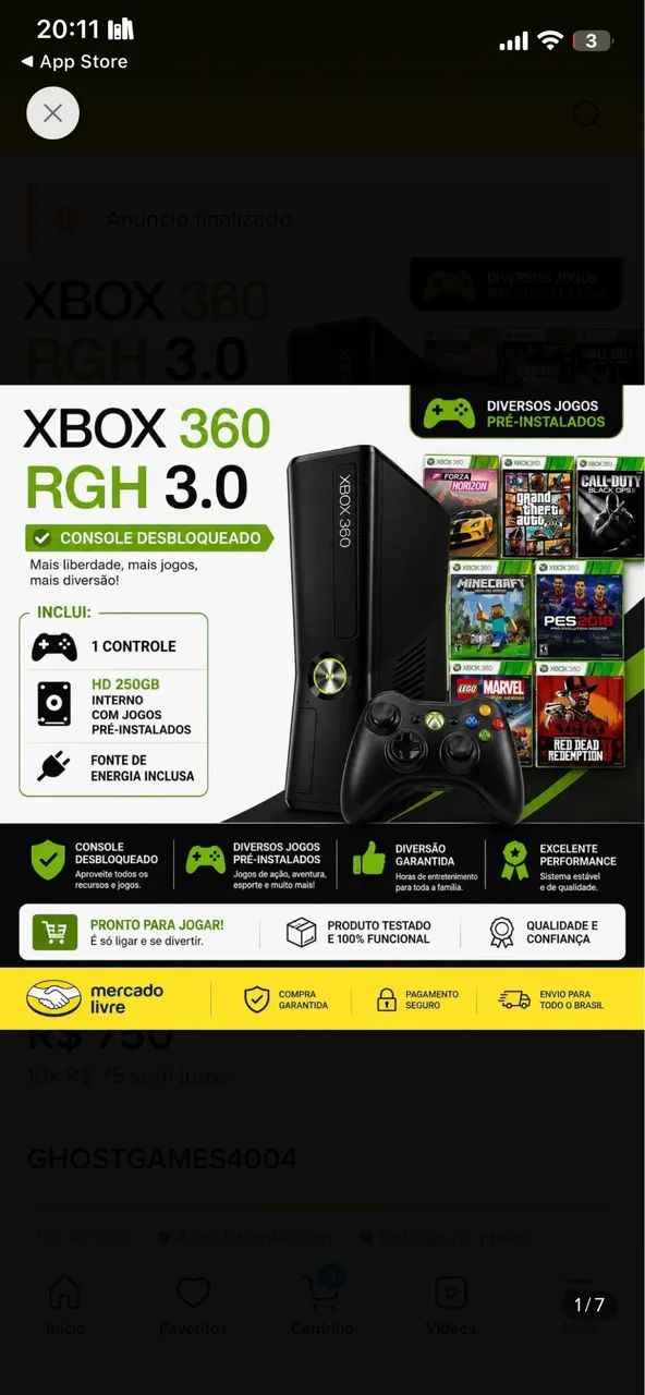 XBOX 360 DESBLOQUEADO 