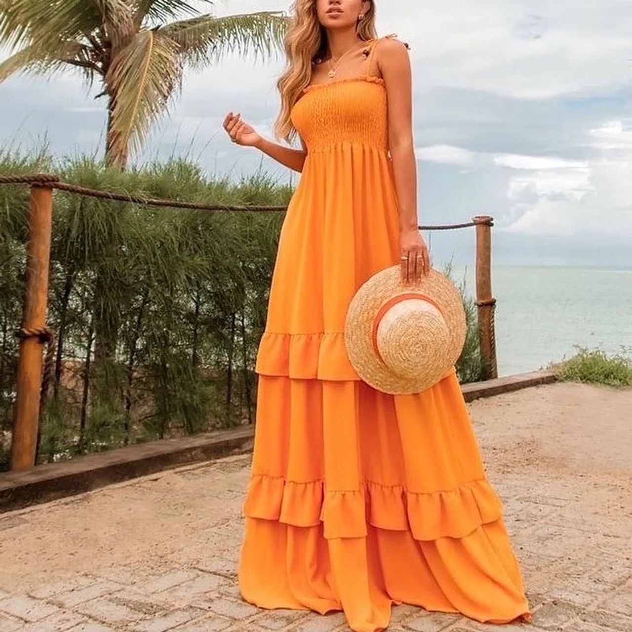 Vestido longo rosa - Foto 2