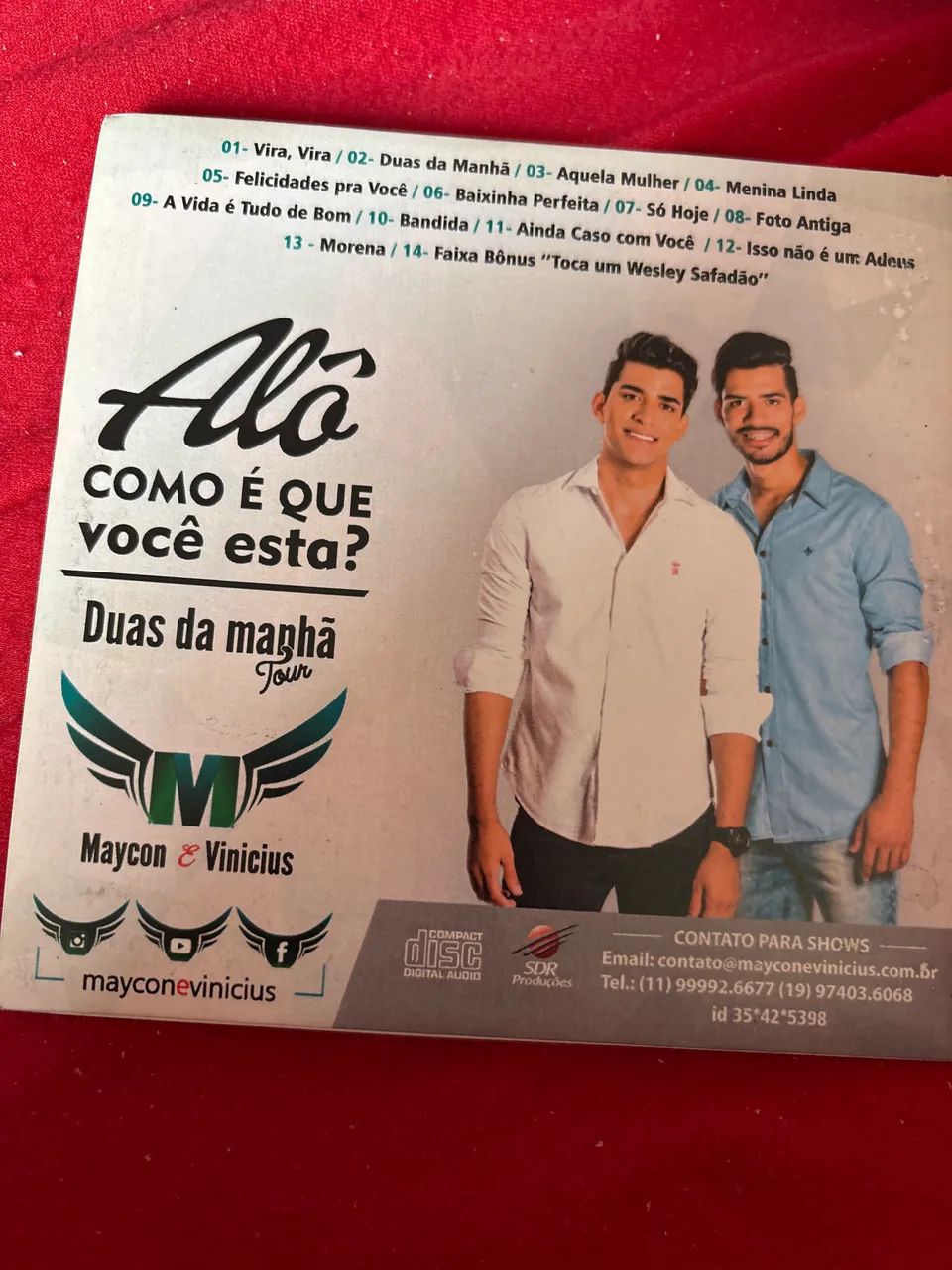 CD: Maycon & Vinícius CD físico da turnê "Duas da Manhã" - Foto 4