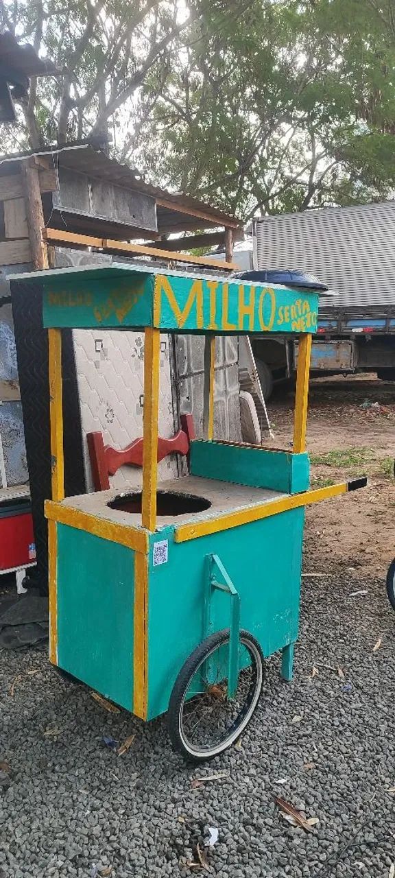 Carrinho de milho para praia 