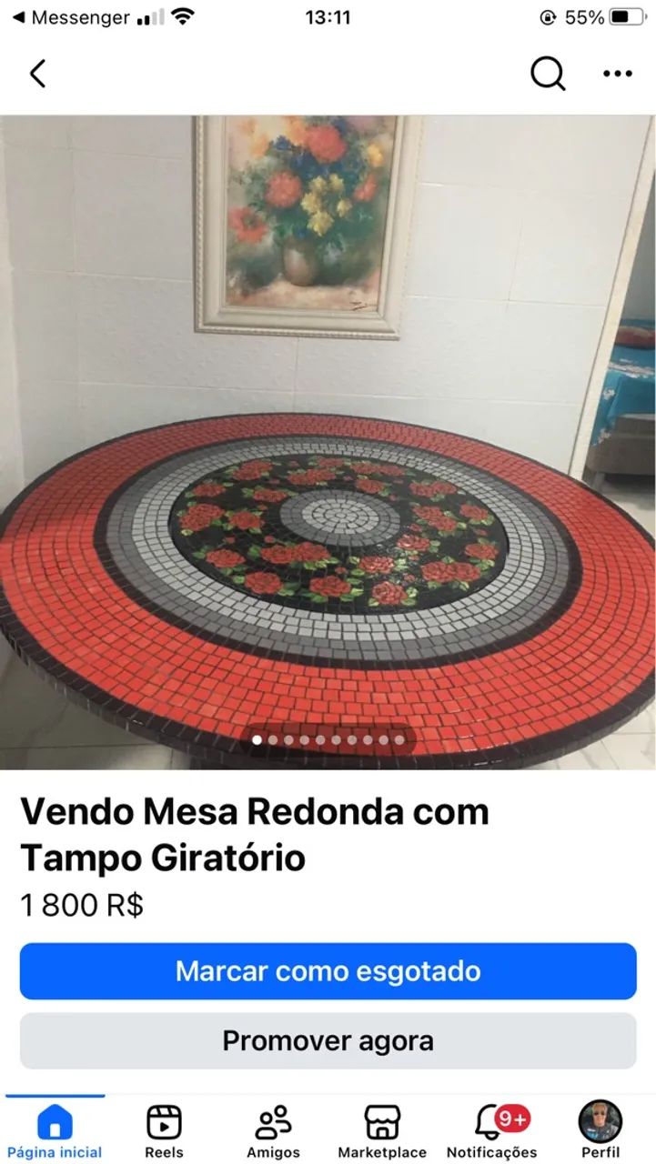 Vendo Mesa com Tampo Giratório  - Foto 4