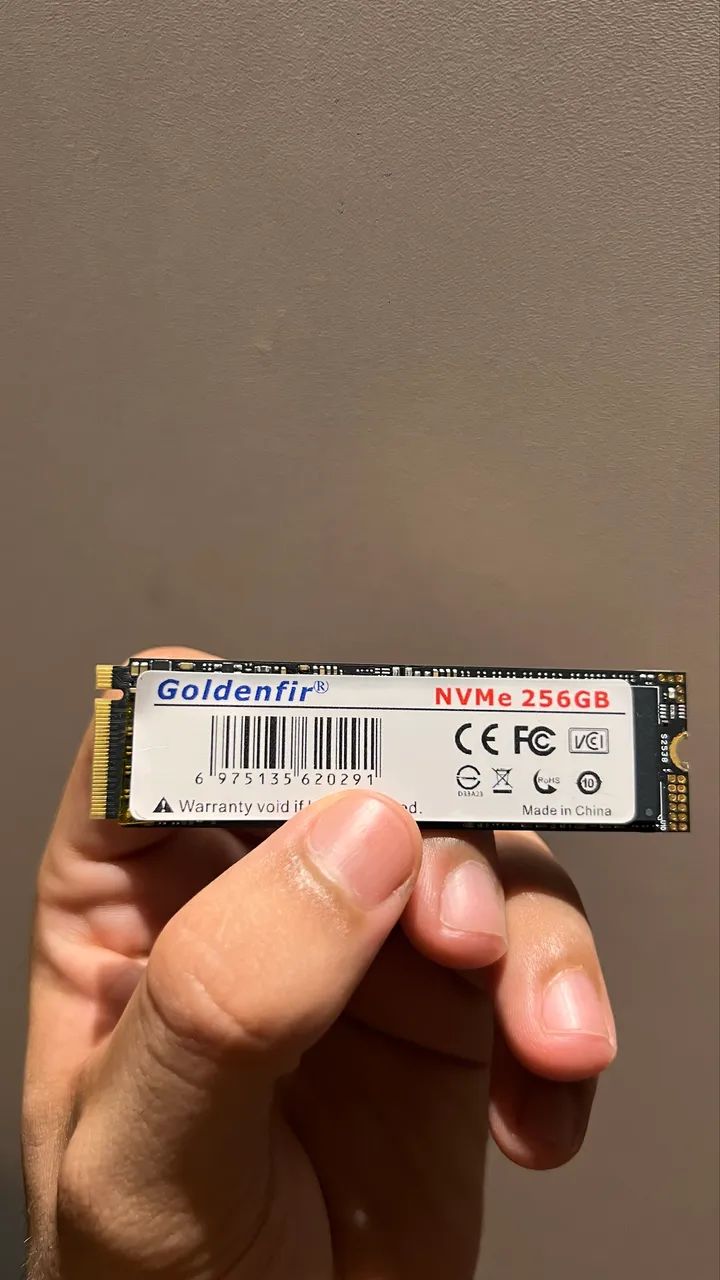 SSD NVMe 256gb