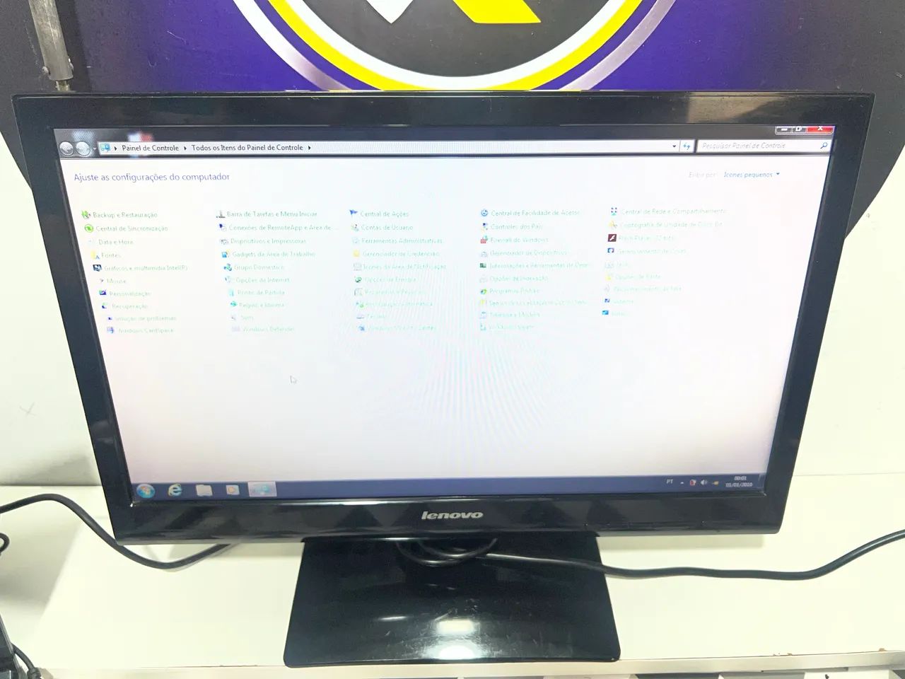 Monitor de 19POL LED Lenovo pra PC e CFTV - Foto 3