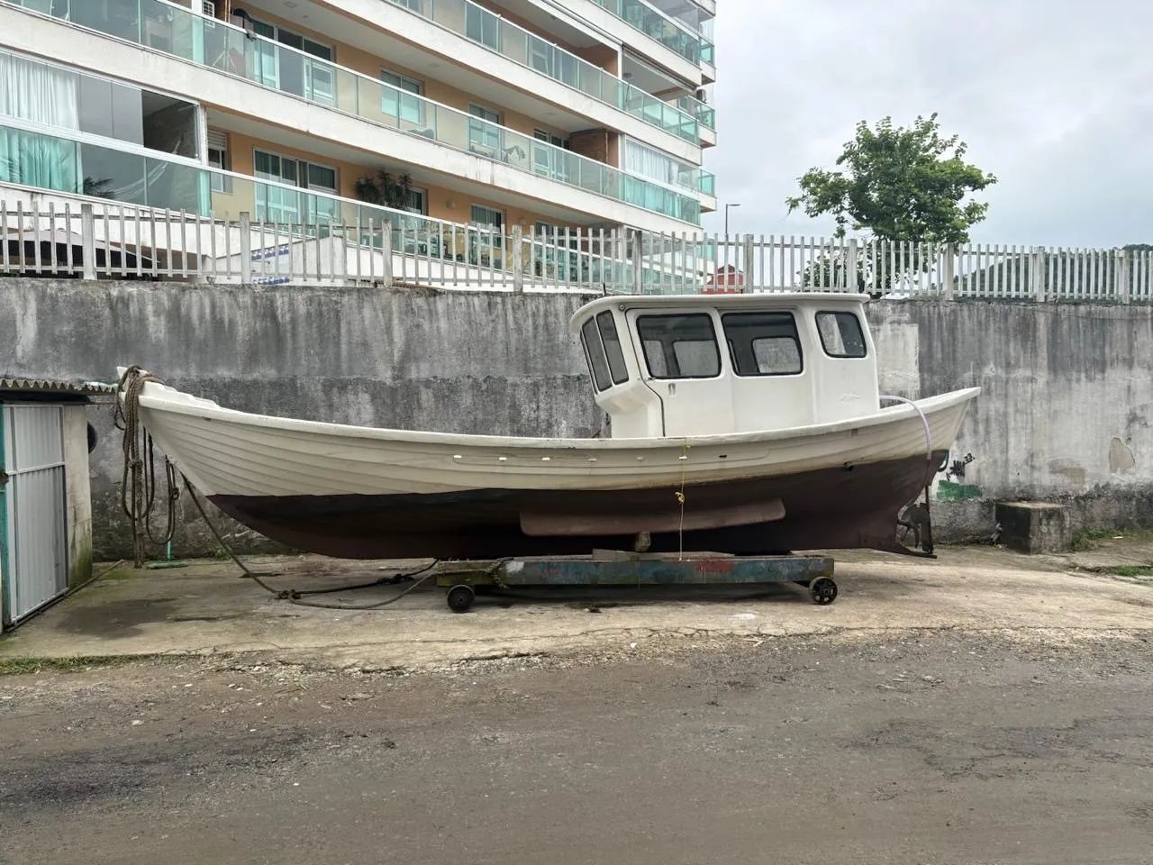 Barco Baleeira fibra de vidro à disel!