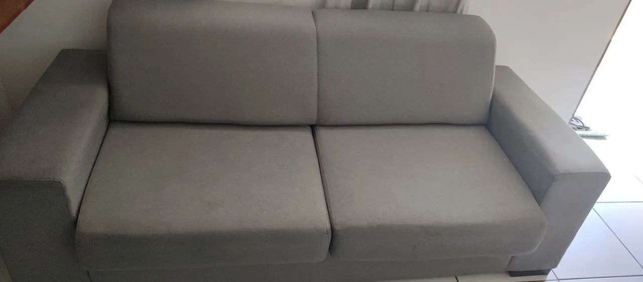 Sofá 3 lugares em Linho e Retrátil  - Foto 3