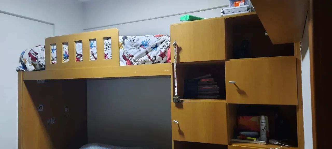 Quarto planejado (móveis, cama, comoda, bicama)