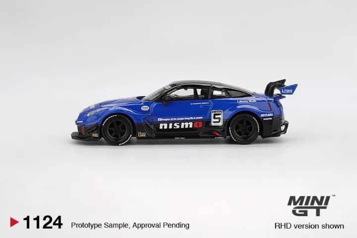 MINI GT LB★WORKS Nissan GT-R R35 MINI GT 1124 - LB-Silhouette Works GT Nissan 35 GT-RR Ver.2 Blue