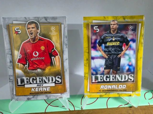 Kaká + Ronaldo + Roy Keane | 4 Cards Topps UEFA Legends - Foto 3