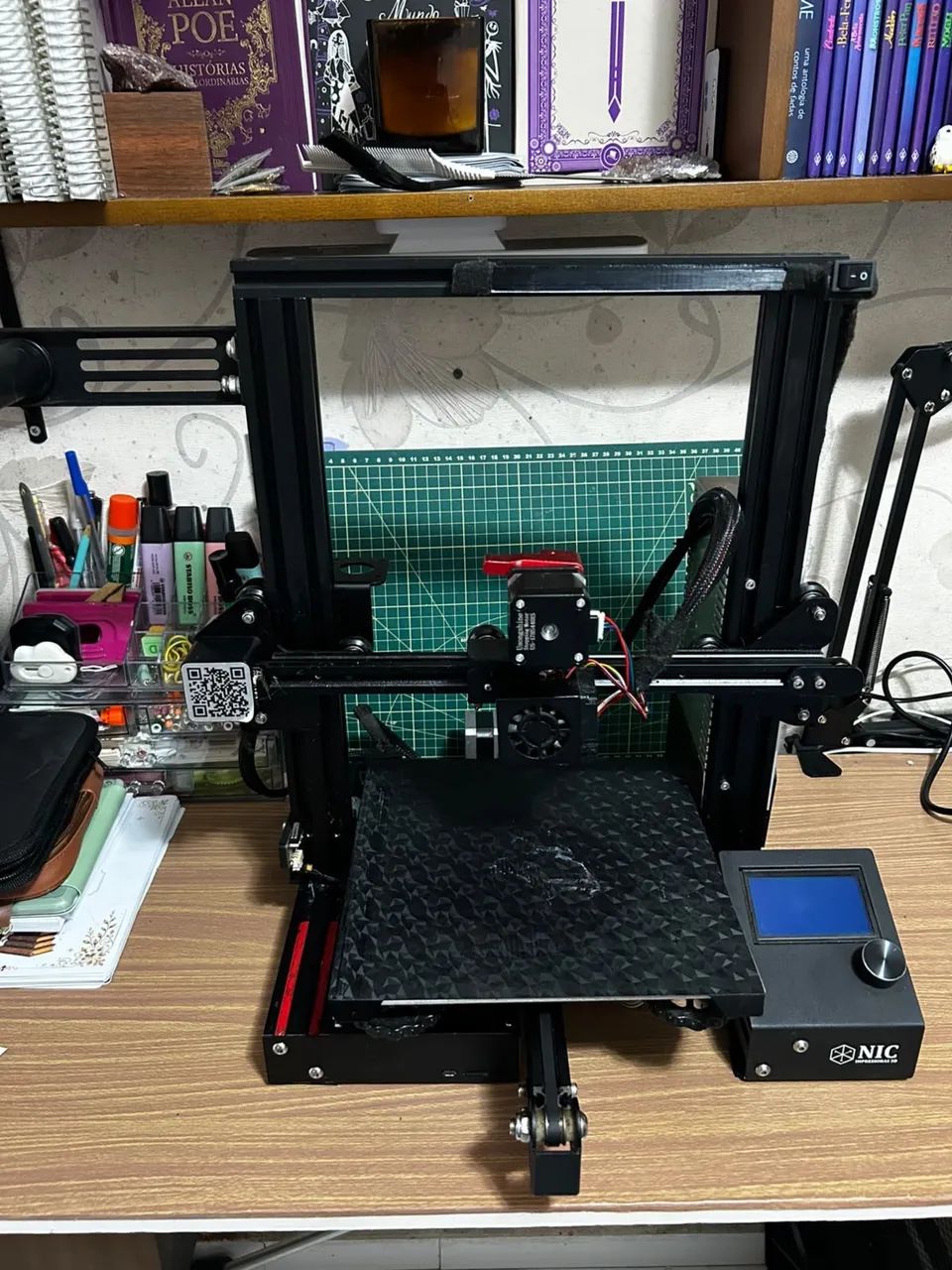 Impressora 3D Creality Ender 3 V2 modificada + filamentos e acessórios 