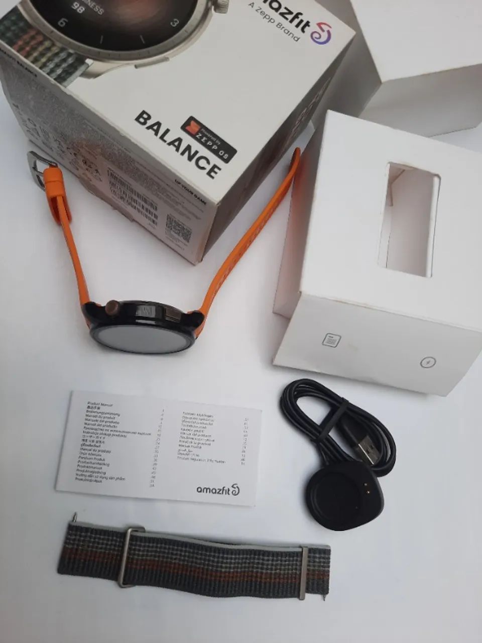 Amazfit Balance cinza + case + pulseiras  - Foto 5