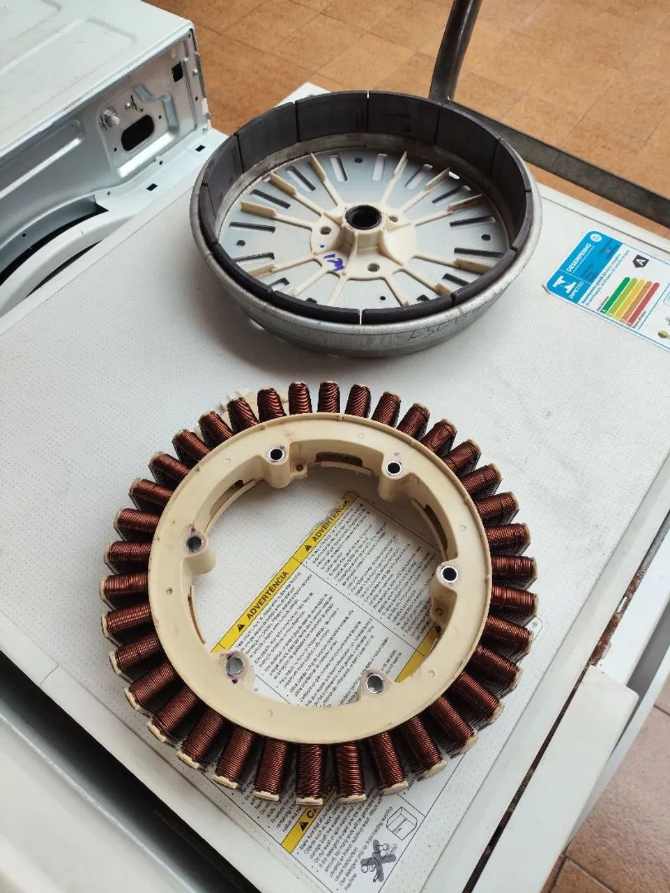 Estator e rotor lava e seca Electrolux LSE09 