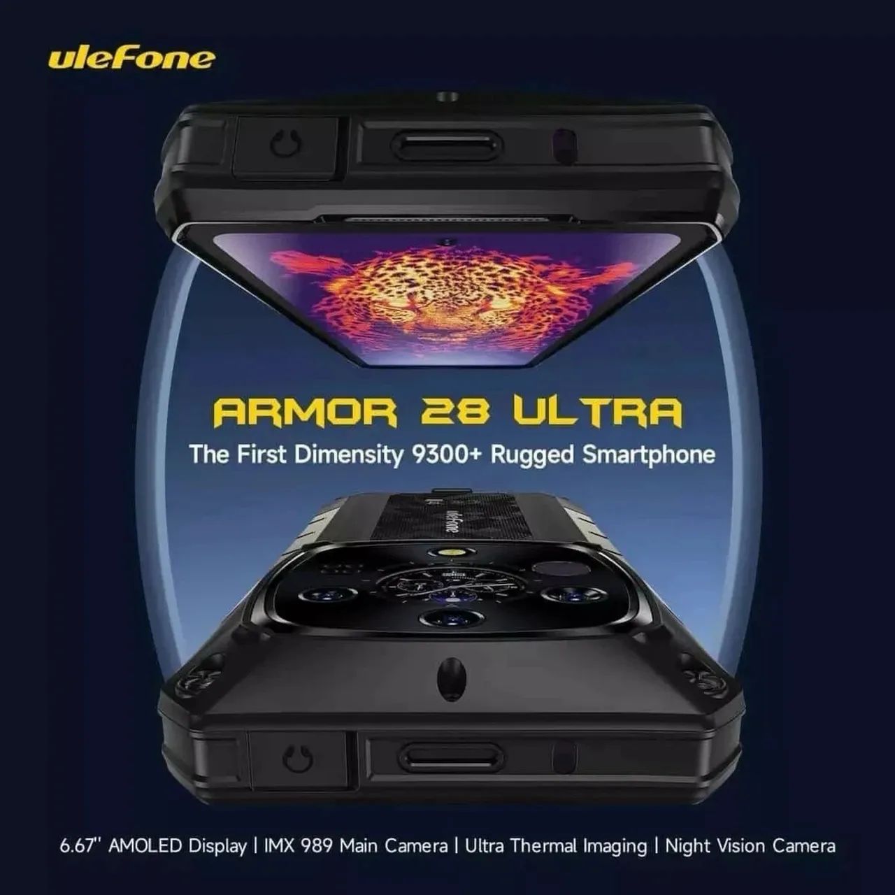 Celular Ulefone Armor 28 Ultra Thermal Version 5G 1TB 16GB RAM