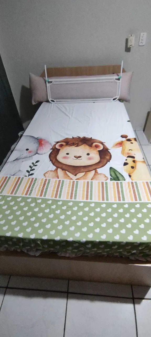 Cama em MDF duplo com colchão  - Foto 2