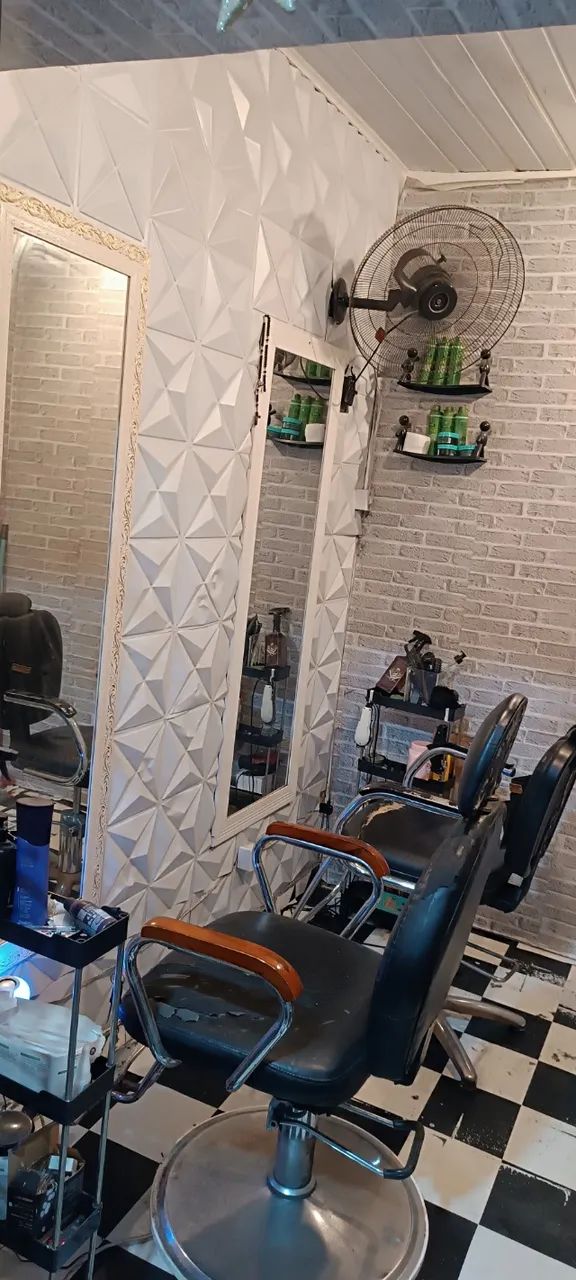 Móveis de barbearia completa 