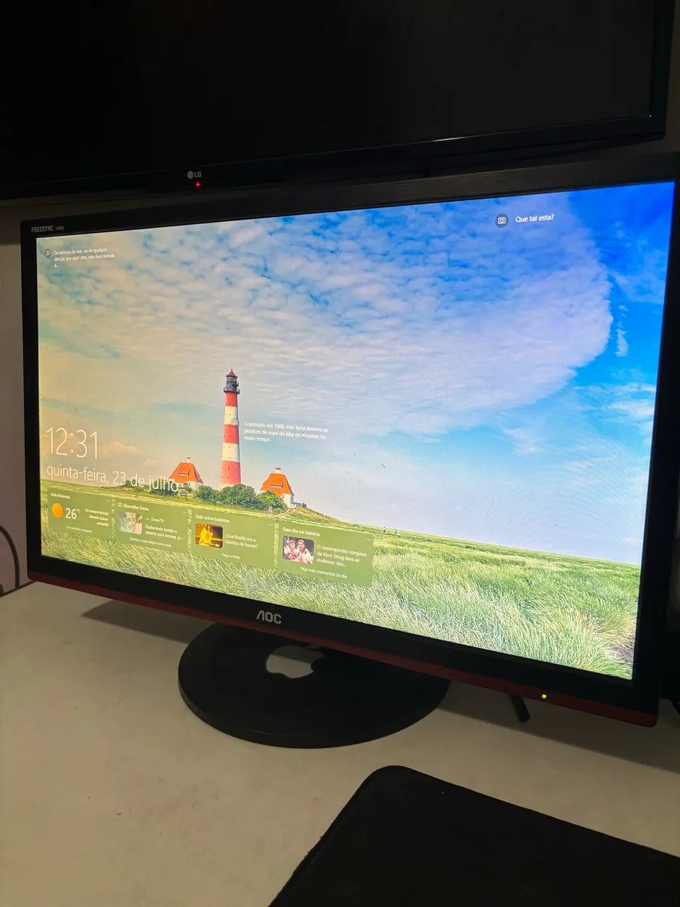 MONITOR AOC HERO LED 144hz 1ms, usado PERFEITO ESTADO