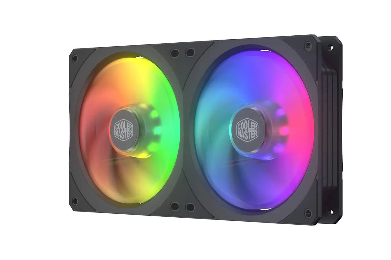 4 Ventoinhas Fan Coolermaster + Controladora ARGB - Foto 4