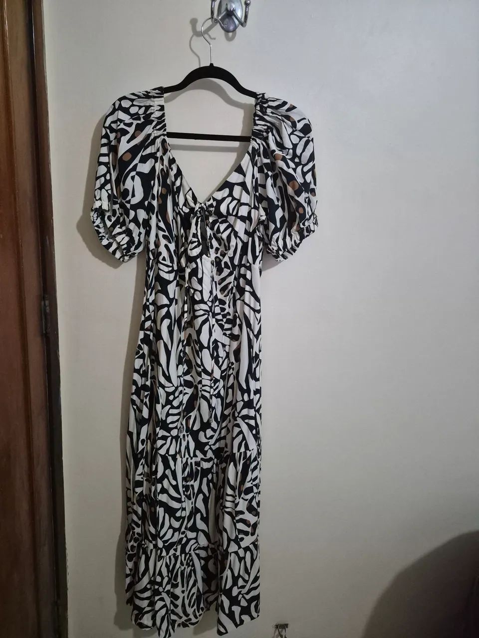 Vestido longo estampado 