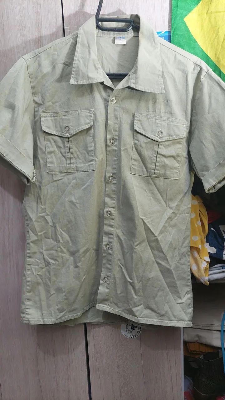 Camisa workshirt bege - Foto 2