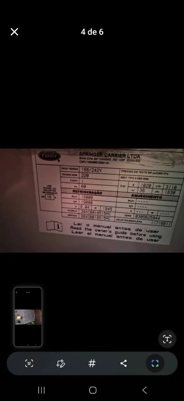 Ar cassete 18 mil btus  - Foto 4