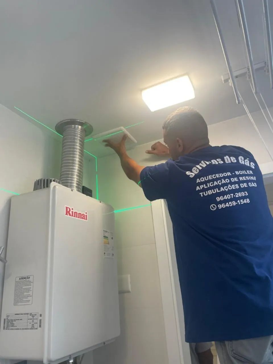 Aquecedor fora das normas da inspeção de gás - Macaé RJ