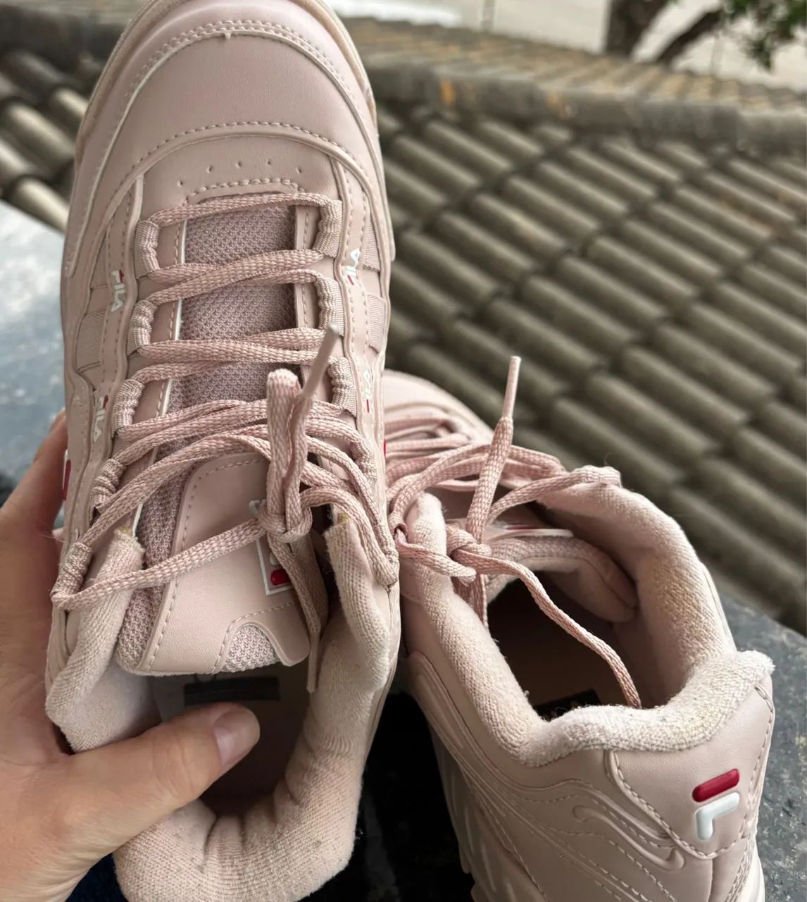 Tênis fila n.37 rosa  - Foto 4