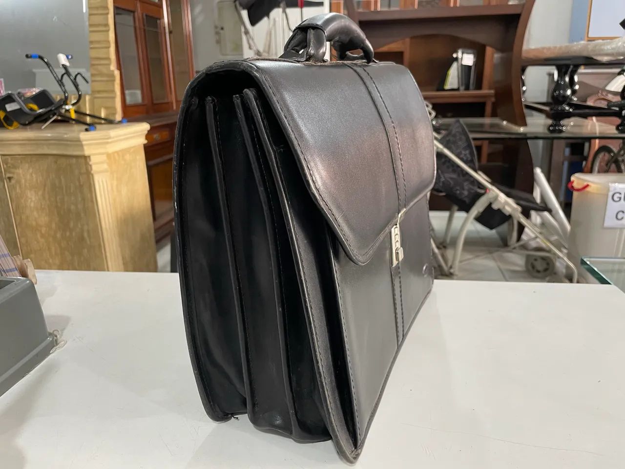 Pasta Executiva em Couro Vintage Legend 925 Bennesh - Foto 5