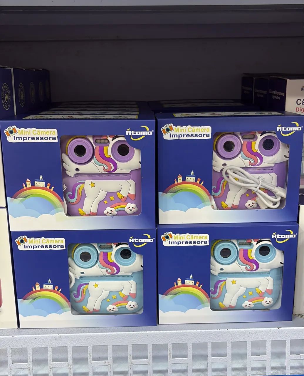 Mini câmera impressora do unicórnio 