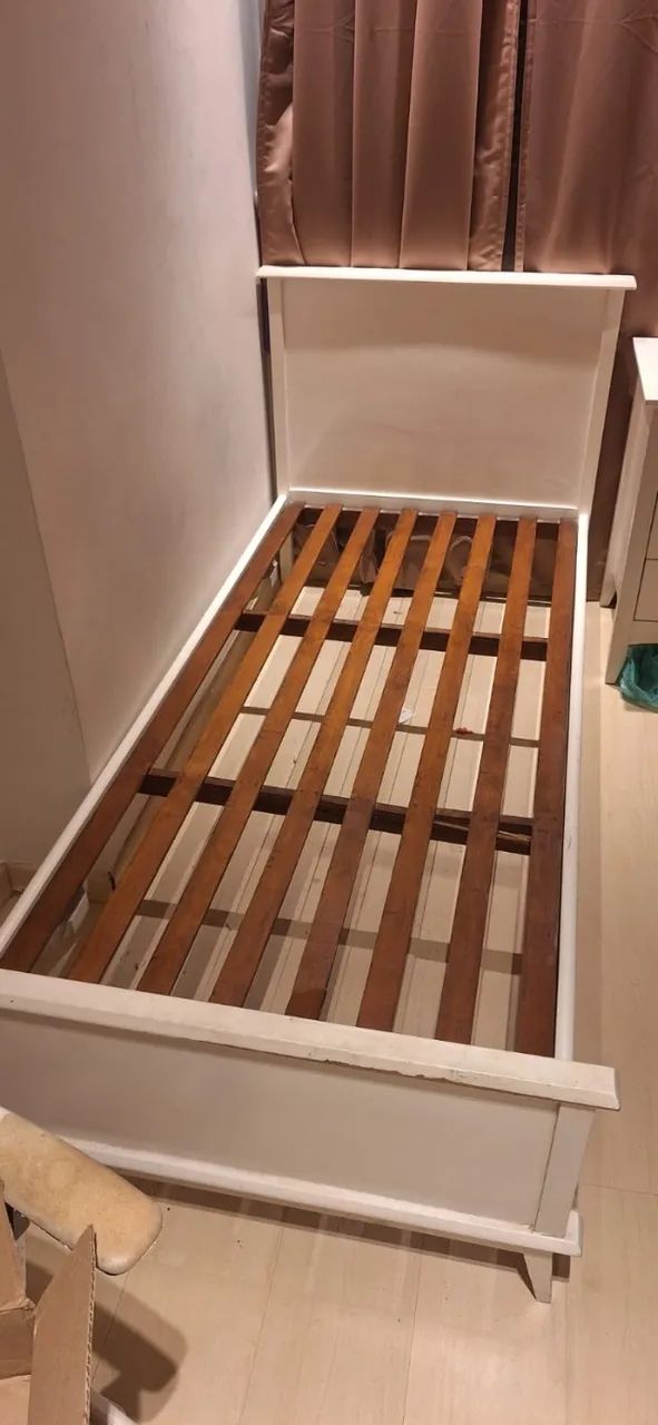 Cama solteiro branca - Foto 2