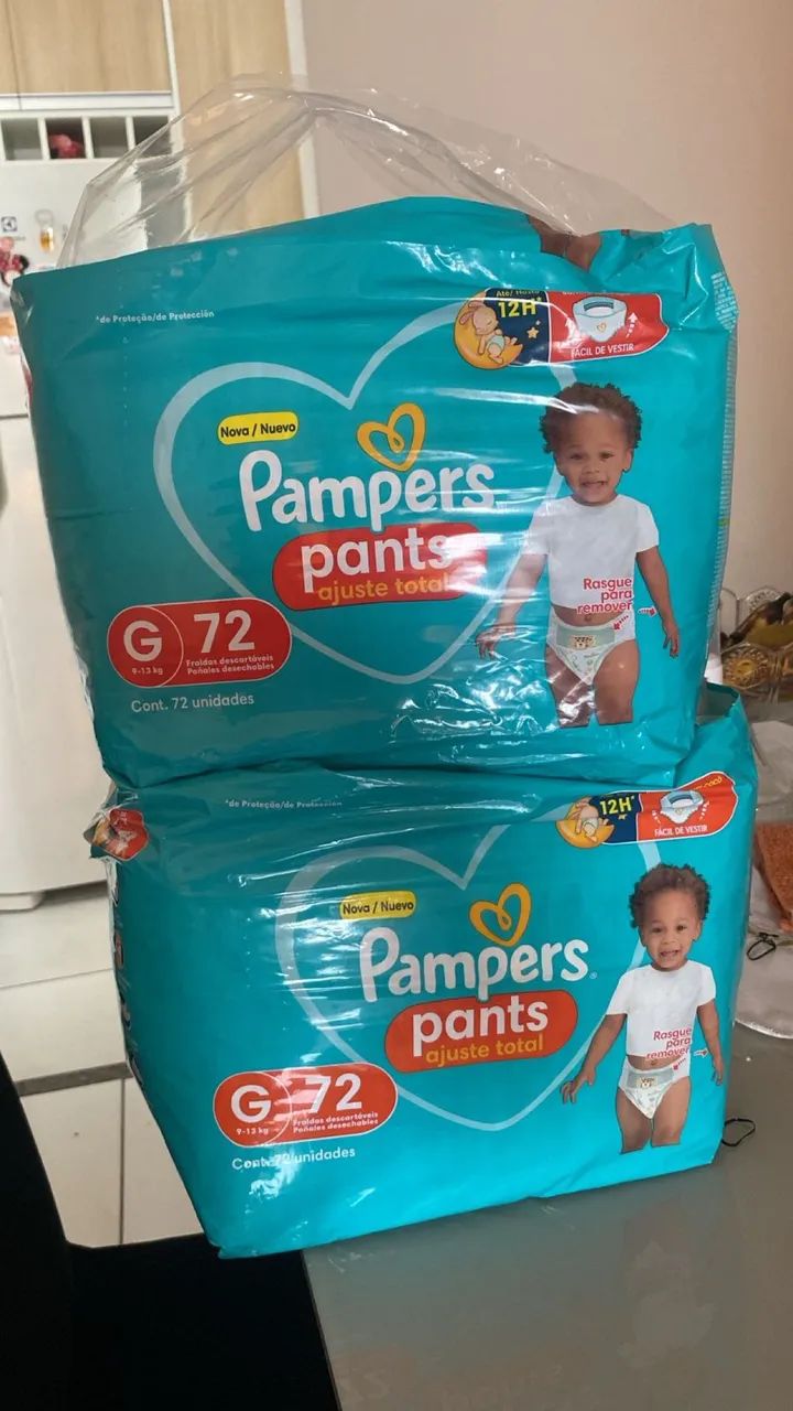 Fralda Pampers G 72 unidades 