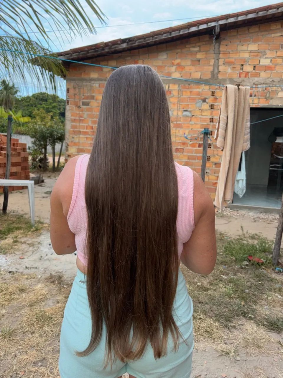 Vendo Cabelo: Loiro, Virgem e com 55 cm (da nuca as pontas) - Foto 2