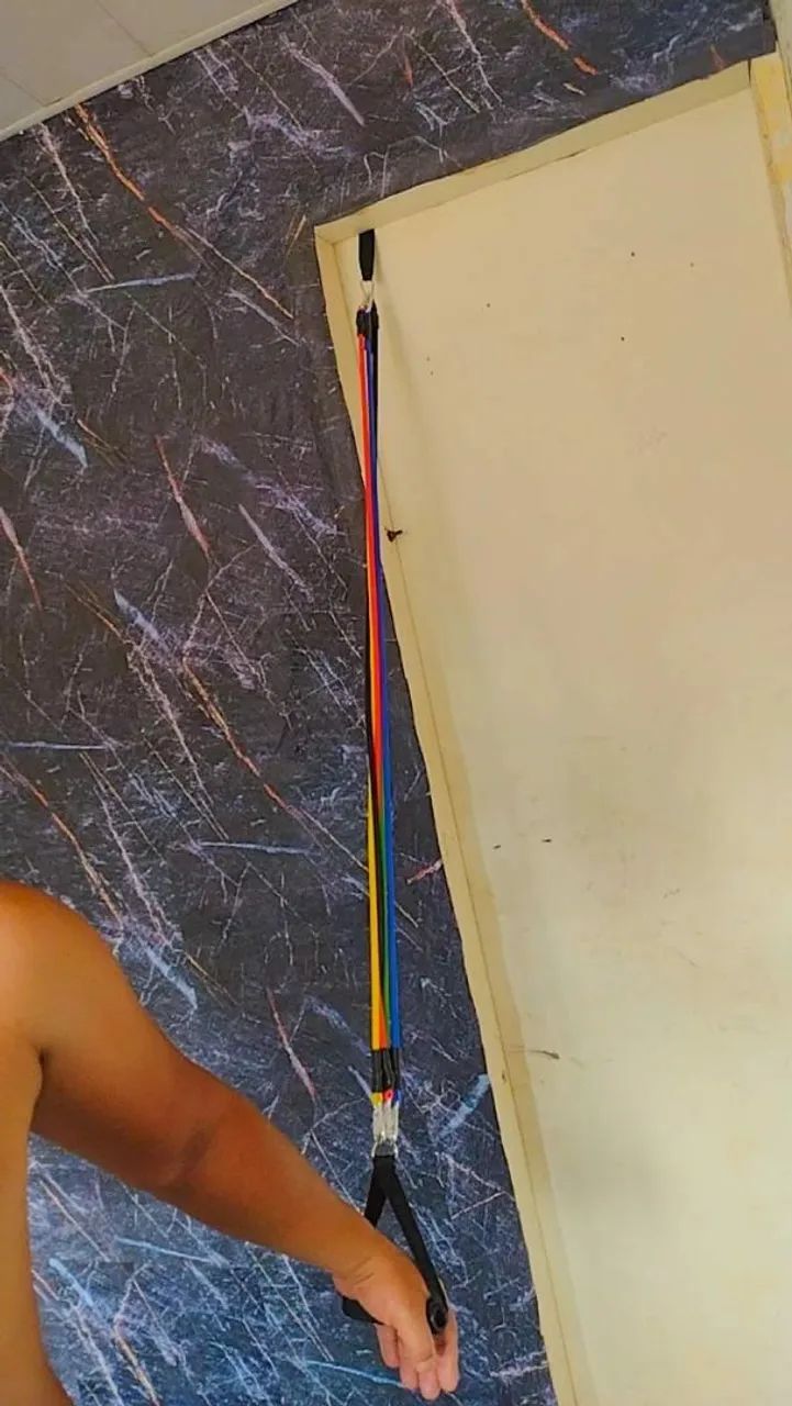 Elásticos com pegadores e mosquetão 