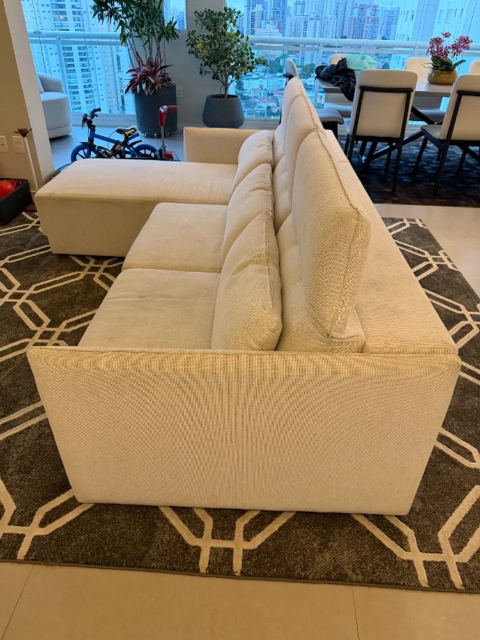 Sofá Retrátil com chaise Dunelli 2,50m - Foto 2