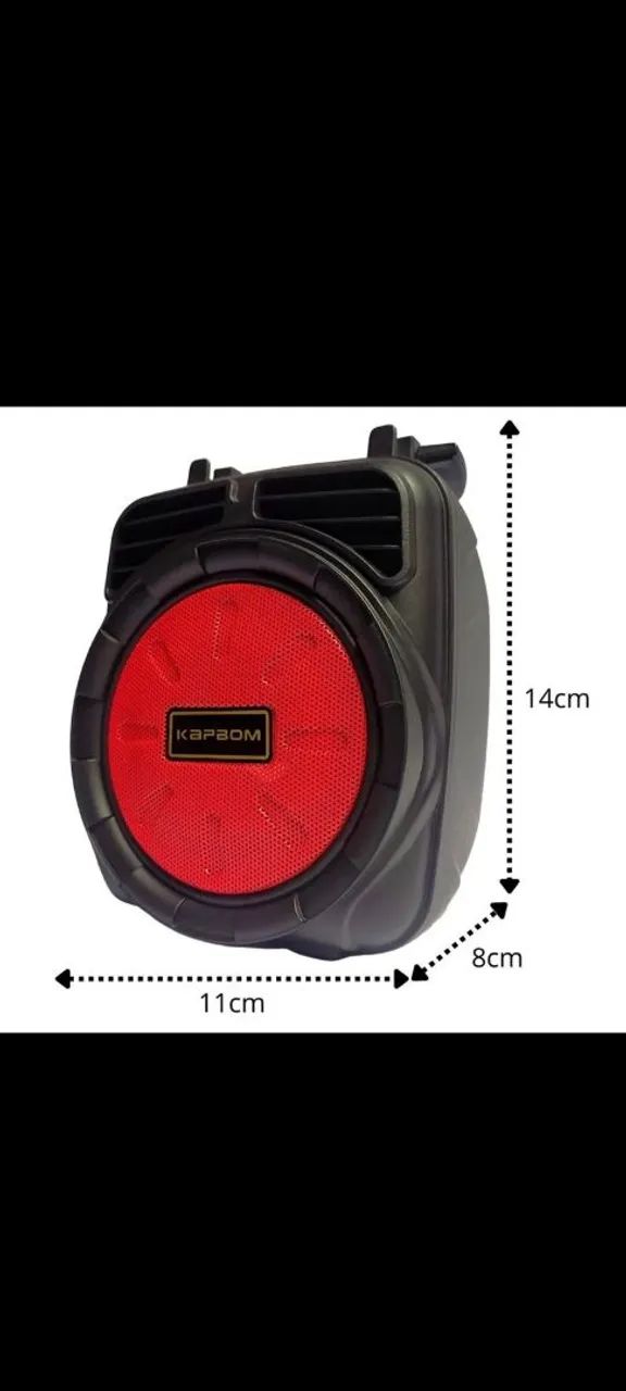 Mini Caixa De Som Bluetooth Com Radio FM E Led - Foto 5