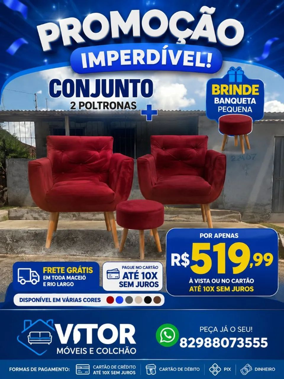 OFERTA DE CONJUNTO POLTRONA + BRINDE - Foto 2