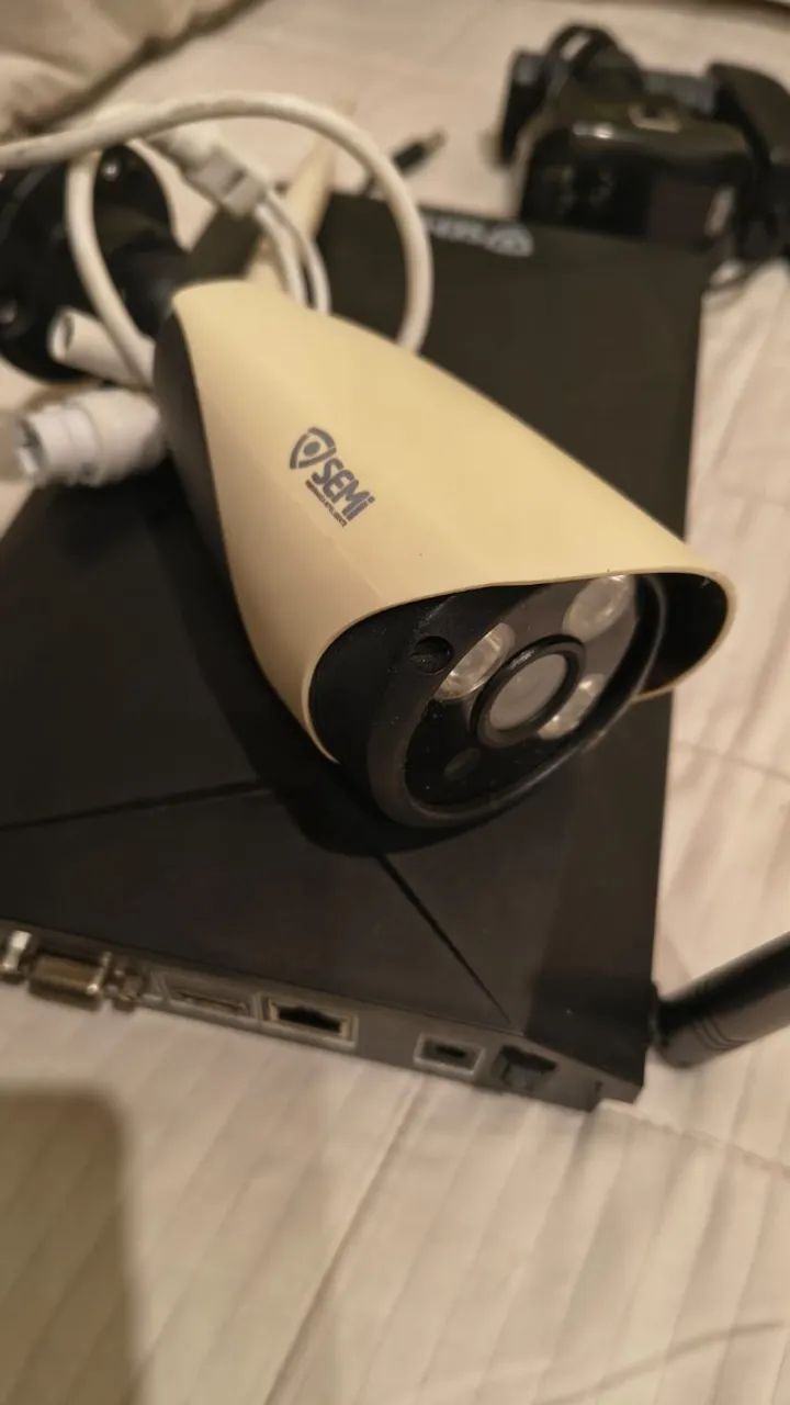 Kit NVR Semi SC9224 com 4 câmeras WiFi + fontes - Foto 5